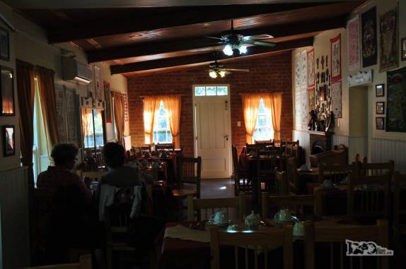 Interior de Casa de Chá em Gaiman, cidade de colonização galesa na Patagônia, na Argentina